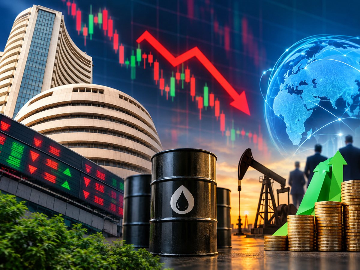 Nifty-Sensex-এ টানা পতন, বিদেশি বিনিয়োগকারীদের বিক্রিতে বাড়ছে চাপ
