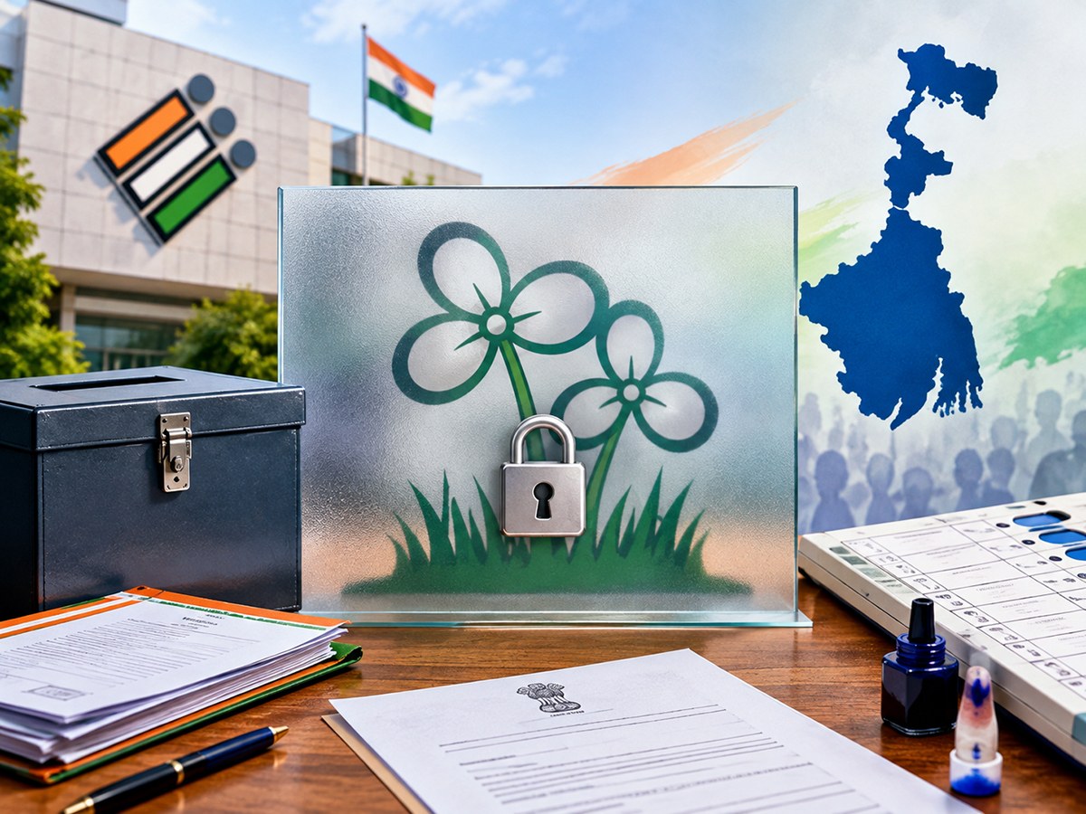 জোড়া ঘাসফুল আপাতত বন্ধ, তৃণমূলের দুই শিবিরের সামনে নতুন প্রতীকের চ্যালেঞ্জ জোড়া ঘাসফুল আপাতত বন্ধ, তৃণমূলের দুই শিবিরের সামনে নতুন প্রতীকের চ্যালেঞ্জ